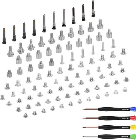 for iPhone 15 Pro Max Complete Full Screw Set Replacement 15promax with Repair Pentalobe Bottom Screws Inner Part with 4 Screwdrivers for A3106 A2849 A3105 A3108 in Saudi Arabia