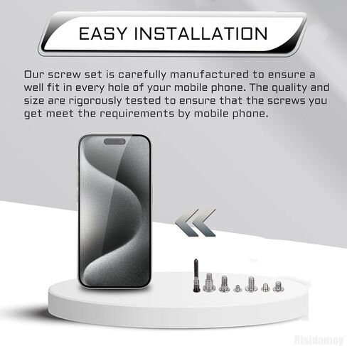 for iPhone 15 Pro Max Complete Full Screw Set Replacement 15promax with Repair Pentalobe Bottom Screws Inner Part with 4 Screwdrivers for A3106 A2849 A3105 A3108 in Saudi Arabia