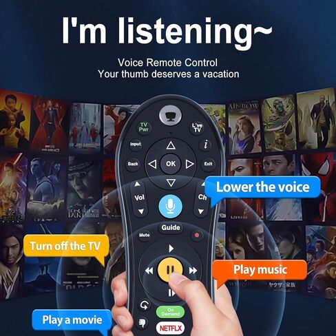 جهاز التحكم عن بعد الصوتي البديل S6A الجديد لسلسلة TiVo VOX وTiVo Edge and Bolt وMini VOX DVRs in Kuwait