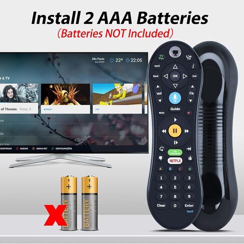 جهاز التحكم عن بعد الصوتي البديل S6A الجديد لسلسلة TiVo VOX وTiVo Edge and Bolt وMini VOX DVRs in Kuwait