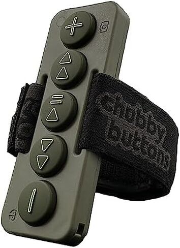 Chubby Buttons 2 Bundle- Hunter + Patriot - 2 Wearable & Stickable Bluetooth 5.2 Remotes for iPhone & Android in Saudi Arabia