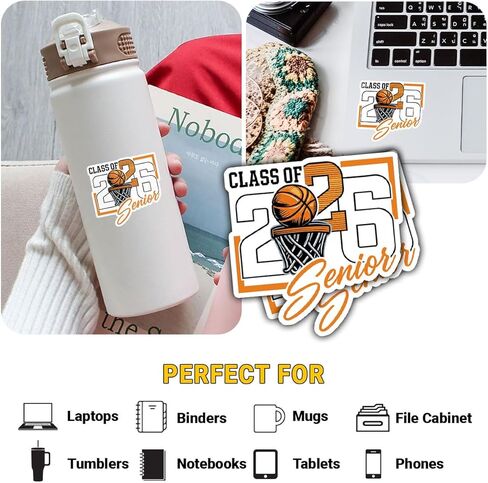 3Pcs Class of 2026 Basketball Senior 2026 Sticker Graduation Sport Gift for Class of 2026 Basketball Player Stickers Graduation Senior 2026 Car Decal for Laptop Water Bottle Phone Case Truck 3" in Saudi Arabia