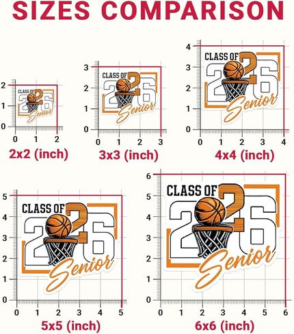 3Pcs Class of 2026 Basketball Senior 2026 Sticker Graduation Sport Gift for Class of 2026 Basketball Player Stickers Graduation Senior 2026 Car Decal for Laptop Water Bottle Phone Case Truck 3" in Saudi Arabia