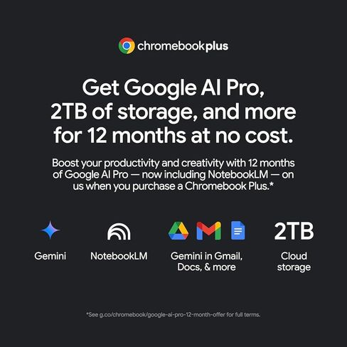 شاشة لمس للكمبيوتر المحمول ASUS Chromebook Plus - معالج Intel i3 Beat i3-1215U ثماني النواة - شاشة FHD مقاس 14 بوصة - ذاكرة وصول عشوائي سعتها 8 جيجابايت| بطاقة SSD سعة 256 جيجابايت + 128 جيجابايت - كمبيوتر محمول Goole AI - طلاب المدارس والأطفال من 8 إلى 1 in Kuwait