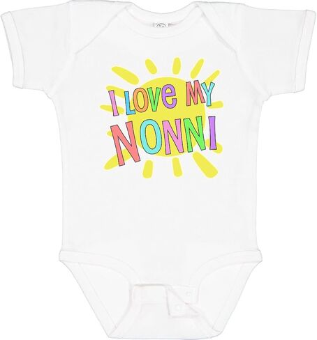 Inktastic بدلة أطفال I Love My Nonni- Sun and Rainbow Letters in Kuwait