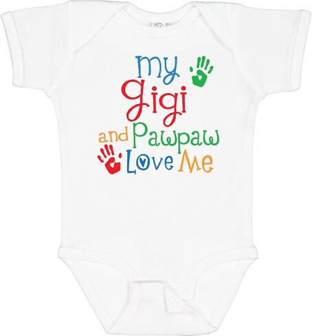 بدلة الأطفال Inktastic My Gigi and Pawpaw Love Me Baby in Kuwait