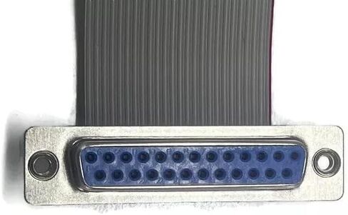 2 '2ft DB25 ذكر إلى DB25 أنثى 25 سلك 28AWG كابل الشريط المسطح للبيانات RS232 in Saudi Arabia