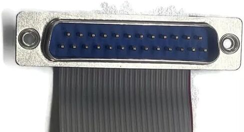 2 '2ft DB25 ذكر إلى DB25 أنثى 25 سلك 28AWG كابل الشريط المسطح للبيانات RS232 in Saudi Arabia