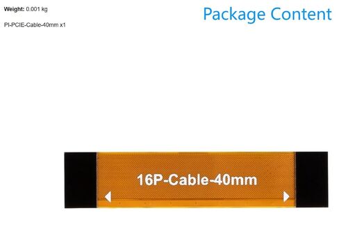 كابل PCIe مرن 40 مم لـ Raspberry Pi 5، مناسب لمختلف قبعات Pi 5 PCIe (PI-PCIE-Cable-40mm) in Saudi Arabia