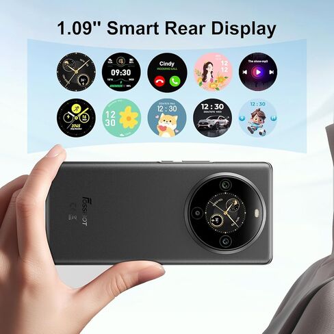 FOSSIBOT S3Pro Unlocked Phone, 6.67" AMOLED Curved Display+1.09'' Rear Display 4G Cellphone, Android 14 Phone,20GB+128GB/1TB,5000mAh Battery Smartphone,64MP+8MP+2MP Camera,Face&Fingerprint Unlocked in Saudi Arabia