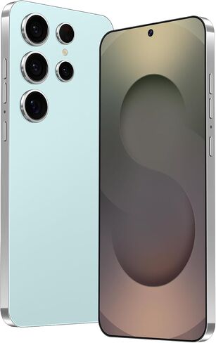 Unlocked Phone S25 Ultra 8-core 8GB+256GB Cell Phone 6.8-inch HD Screen 50MP+24MP Camera 6800 mAh Extra Large Battery 4G Dual SIM (Coral Blue) in Saudi Arabia