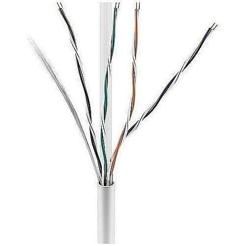 0E-CAT5CMWH CAT5e 24/4 كابل غير محمي غير مكتمل، صلب BC، CM، مقاوم لأشعة الشمس، 1000 بوصة (304.8 متر) صندوق سريع، أبيض in Kuwait