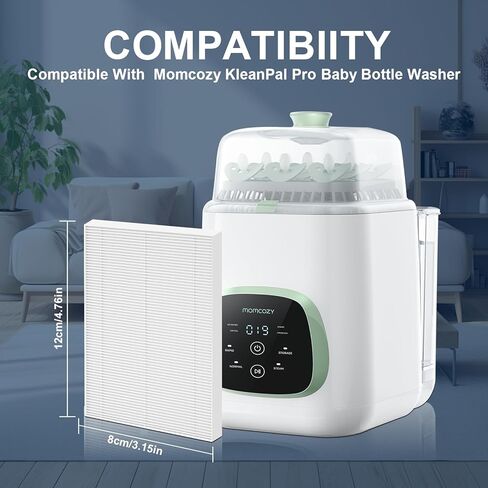 6 عبوات بديلة لفلتر HEPA، متوافقة مع Momcozy وGrownsy وPapablic وغسالة زجاجات الأطفال MOMFANN، ترشيح فعال بنسبة 99.97% لغسالة ومجفف زجاجات الأطفال، فلاتر هواء ممتازة in Kuwait