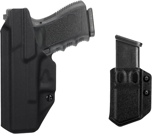 حافظة G19 IWB لليد اليمنى تناسب موديلات Glock 19,19X,25,32,44(Gen1-5)/G23 (Gen3-4)/G45 (GEN3-5) حافظة مسدس وحامل عالمي 9 مم/.40 حامل مخفي مزدوج المكدس in Saudi Arabia