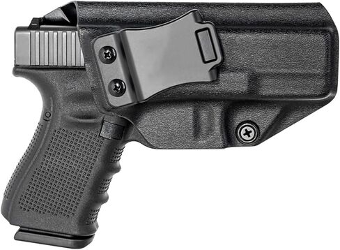 حافظة G19 IWB لليد اليمنى تناسب موديلات Glock 19,19X,25,32,44(Gen1-5)/G23 (Gen3-4)/G45 (GEN3-5) حافظة مسدس وحامل عالمي 9 مم/.40 حامل مخفي مزدوج المكدس in Saudi Arabia