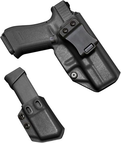 حافظة G19 IWB لليد اليمنى تناسب موديلات Glock 19,19X,25,32,44(Gen1-5)/G23 (Gen3-4)/G45 (GEN3-5) حافظة مسدس وحامل عالمي 9 مم/.40 حامل مخفي مزدوج المكدس in Saudi Arabia