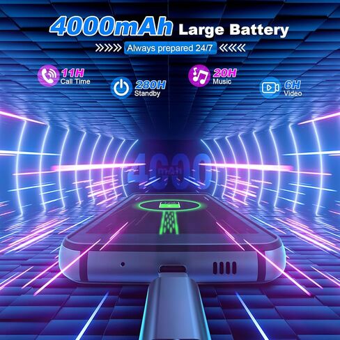 هاتف Unifone S62 متين غير مقفل (128 جيجابايت، 4 جيجابايت) 5.7 بوصة IP68 هاتف ذكي أندرويد مقاوم للماء، كاميرا مزدوجة 12 ميجابكسل، بطارية طوال اليوم، NFC، فتح بصمة الإصبع، فتحة Snapdragon 660 Nano (أسود) in Kuwait