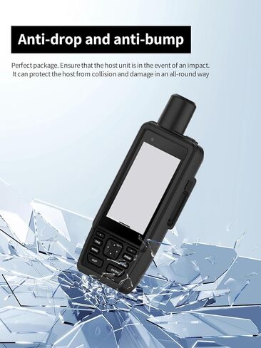 حافظة لجهاز Garmin GPSMAP H1 Premium GPS محمول باليد، حافظة حماية من السيليكون الناعم من WUNIAK محمولة مقاومة للخدش ومقاومة للصدمات لهاتف Garmin GPSMAP H1، أسود in Kuwait