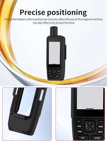 حافظة لجهاز Garmin GPSMAP H1 Premium GPS محمول باليد، حافظة حماية من السيليكون الناعم من WUNIAK محمولة مقاومة للخدش ومقاومة للصدمات لهاتف Garmin GPSMAP H1، أسود in Kuwait