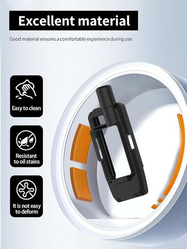 حافظة لجهاز Garmin GPSMAP H1 Premium GPS محمول باليد، حافظة حماية من السيليكون الناعم من WUNIAK محمولة مقاومة للخدش ومقاومة للصدمات لهاتف Garmin GPSMAP H1، أسود in Kuwait