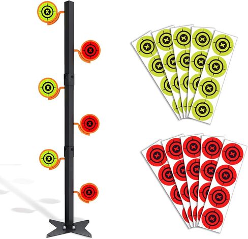 Dueling Tree Target Kit for .22 Rimfire, Metal Shooting Target with Ground Insertable Design, Suitable for .22 Rifles and Handguns Shooting Practice in Saudi Arabia