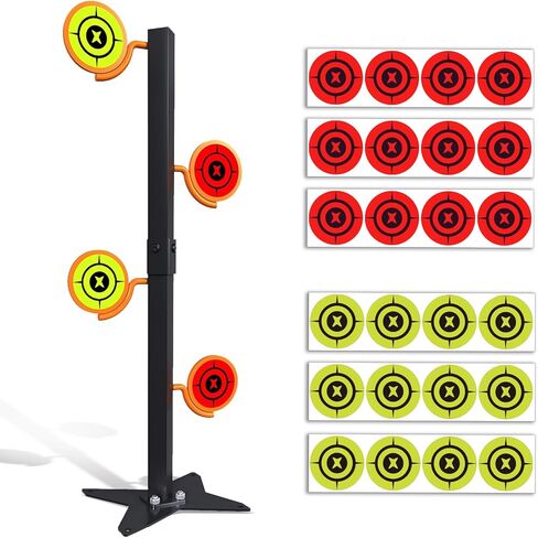 مجموعة أهداف شجرة المبارزة لـ .22 Rimfire، هدف إطلاق نار معدني بتصميم قابل للإدراج على الأرض، مناسب لممارسة إطلاق النار ببنادق .22 والمسدسات in Kuwait