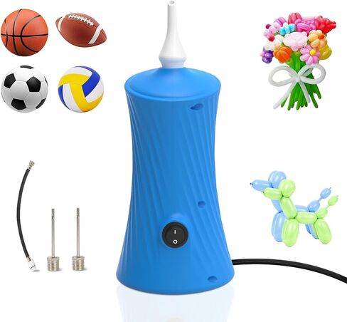 AXHJ Balloon Pump Electric Air Pumps for Long Balloons and Sport Ball, 2-in-1 Electric Air Balloon Pump, Balloon Inflator for Foil Twisty Animal Balloons in Birthday Party for Decorations in Saudi Arabia