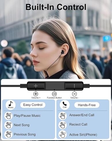سماعات أذن سلكية USB C لهاتف Samsung Galaxy A56 A16 A17 A36 A26 S25 Ultra Plus S24 FE S23 Ultra Z Fold 7/6، سماعات أذن من النوع C داخل الأذن سلكية USB-C لهاتف Apple iPhone 17/16 in Kuwait