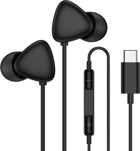 for Samsung USB C Headphones Wired Earbuds for Samsung Galaxy S25 Ultra A17 5G S25FE S24Plus S23 A16 A36 A54,Type C Wired Earphones with Mic USBC Ear buds Audífonos for iPhone 17 Pro Max 16e 16Plus 15 in Saudi Arabia