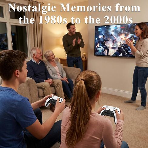 وحدة تحكم ألعاب ريترو مطورة لعام 2026 مع أكثر من 20,000 لعبة، وGame Stick Pro 4K مع 23 محاكيًا، ووحدة تحكم ألعاب فيديو ريترو بمخرج HDMI التوصيل والتشغيل مع وحدات تحكم مزدوجة 2.4G 64G in Kuwait