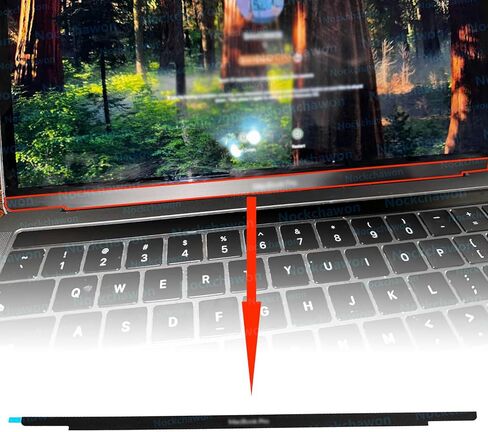 استبدال الغطاء الأمامي لشاشة LCD بشعار زجاجي لشاشة LCD لجهاز MacBook Pro 15 بوصة A1707 (أواخر 2016-منتصف 2017)، A1990 (منتصف 2018-2019) غطاء شعار بإطار زجاجي أمامي LCD (رمادي فلكي) in Kuwait