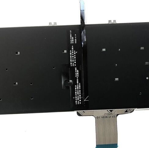لوحة مفاتيح بديلة لأجهزة الكمبيوتر المحمول Dell Precision 7750 7550 7760 7560 Series مع تخطيط أمريكي بإضاءة خلفية 0713DM 713DM PK132V72B00 in Saudi Arabia