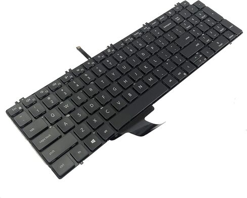 لوحة مفاتيح بديلة لأجهزة الكمبيوتر المحمول Dell Precision 7750 7550 7760 7560 Series مع تخطيط أمريكي بإضاءة خلفية 0713DM 713DM PK132V72B00 in Saudi Arabia