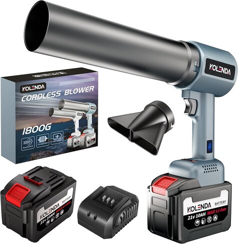 منفاخ الهواء القوي للسيارة خفيفة الوزن باليد اللاسلكي مع منافسة الهواء القوية مع 1600 جم و 220 ميلاً في الساعة ، توربو تنظيف أوراق تنظيف أوراق مكتوبة بالهواء لتنظيف الفناء ورعاية العشب وتجفيف السيارات in Kuwait