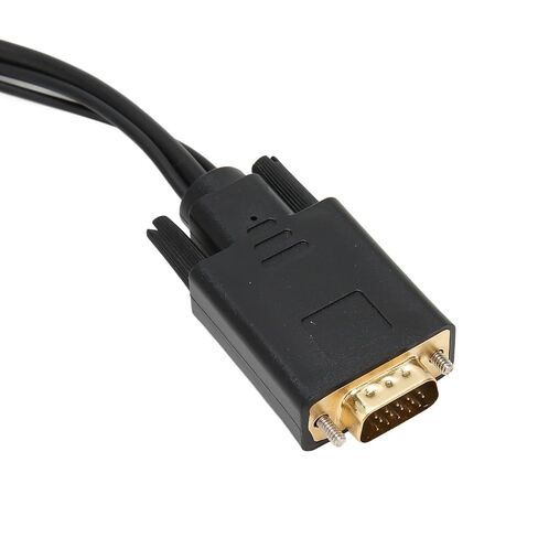 VGA إلى DP موصل كابل HD فيديو محول كابل ذكر إلى كابل ذكر مع الطاقة والصوت للكمبيوتر المكتبي، والكمبيوتر المحمول، وشاشة الكمبيوتر in Kuwait