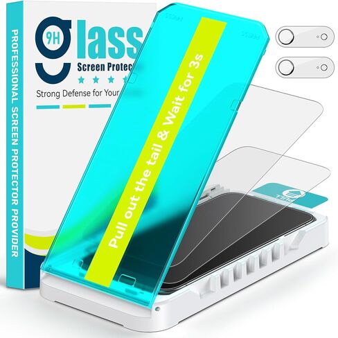 2 Pack Matte Glass Screen Protector for iPhone 17 Pro Max 6.9-Inch with Auto Fit Box + 2 Pack Camera Lens Protector, Anti-Glare Anti-Fingerprint Tempered Glass, Dust Free Easy Installation in Saudi Arabia