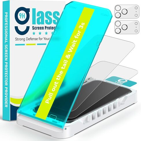2 Pack Matte Glass Screen Protector for iPhone 17 Pro Max 6.9-Inch with Auto Fit Box + 2 Pack Camera Lens Protector, Anti-Glare Anti-Fingerprint Tempered Glass, Dust Free Easy Installation in Saudi Arabia