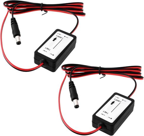 eMagTech 2pcs 12V Reversing Camera Filters with Plug Camera Rectifiers Power Relay Capacitor Filter Compatible with BMW Compatible with Opel in Kuwait