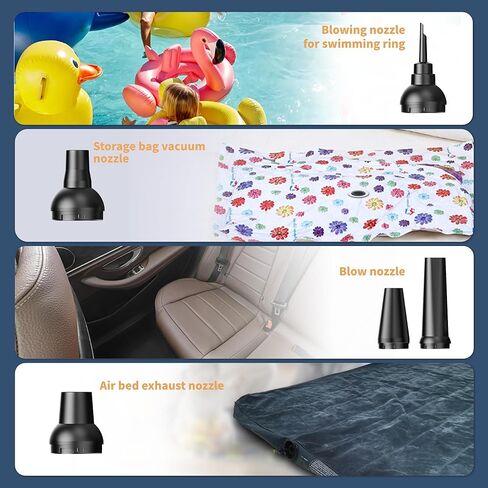 Cordless Electric Air Duster, 110000 RPM Turbo Jet Fan with LED, 8-Gear Stepless Speed Adjustment, Powerful Blower with Brushless Motor for Computer, BBQ, Cars, Home & Outdoor Cleaning in Saudi Arabia