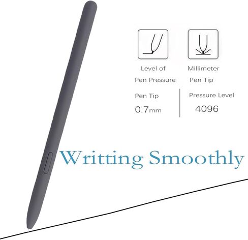Galaxy Tab S9 FE S Pen Compatible with Samsung Galaxy Tab S9 FE Stylus Pen Replacement + Free 5 Tips for Samsung Galaxy Tab S9 FE Plus S Pen, Gray in Saudi Arabia