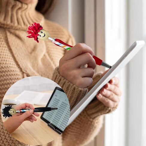 6-Pack Unique Design Stylus Pens, Silicone Tip, Universal Capacitive Touch Screen Pen, Compatible with Tablets, iPad Mini, iPad Pro, iPad Air, Smartphones, Samsung Galaxy, Multiple Colors in Saudi Arabia