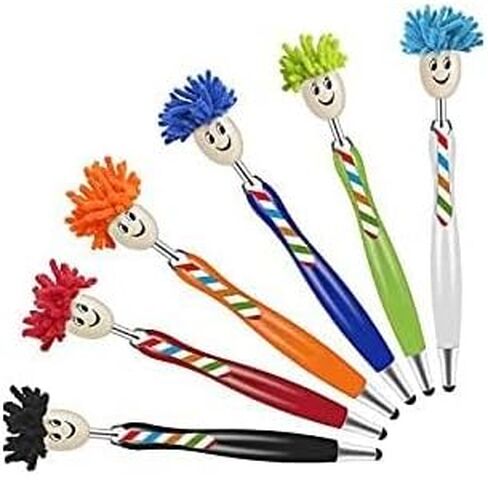 6-Pack Unique Design Stylus Pens, Silicone Tip, Universal Capacitive Touch Screen Pen, Compatible with Tablets, iPad Mini, iPad Pro, iPad Air, Smartphones, Samsung Galaxy, Multiple Colors in Saudi Arabia