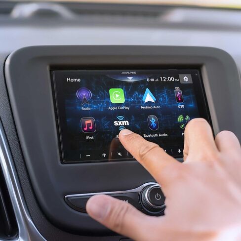 Alpine iLX-W670 جهاز استقبال السيارة بتقنية البلوتوث مقاس 7 بوصات مع موالف Sirius وحزمة الكاميرا الاحتياطية ذات الزاوية العريضة Voxx HD. تكامل Android وiPhone Bluetooth لنظامي Android Auto وApple Car Play. in Saudi Arabia