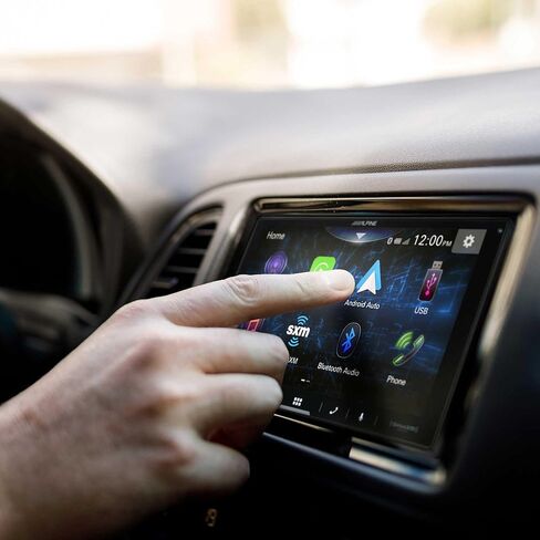 Alpine iLX-W670 جهاز استقبال السيارة بتقنية البلوتوث مقاس 7 بوصات مع موالف Sirius وحزمة الكاميرا الاحتياطية ذات الزاوية العريضة Voxx HD. تكامل Android وiPhone Bluetooth لنظامي Android Auto وApple Car Play. in Saudi Arabia