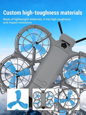 مراوح بديلة لـ DJI Neo 2، شفرات مراوح سريعة التحرير منخفضة الضوضاء مع براغي، دعامات طائرة بدون طيار متينة وخفيفة الوزن، سهلة التركيب لملحقات DJI Neo، 4 عبوات باللون الأزرق in Kuwait