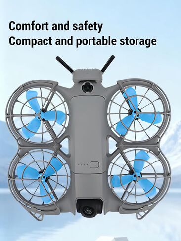 مراوح بديلة لـ DJI Neo 2، شفرات مراوح سريعة التحرير منخفضة الضوضاء مع براغي، دعامات طائرة بدون طيار متينة وخفيفة الوزن، سهلة التركيب لملحقات DJI Neo، 4 عبوات باللون الأزرق in Kuwait