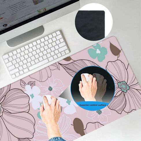 Dachshund Dog Gaming Mouse Pad, Office Desk Mat, Anti-Slip Rubber Base Cool Aesthetic Mouse Pads for Computer Laptop Keyboard School Home Desktop Gamer Home Accessories Decor 31.5" x 11.8" in Saudi Arabia