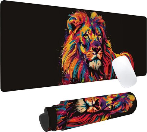 Dachshund Dog Gaming Mouse Pad, Office Desk Mat, Anti-Slip Rubber Base Cool Aesthetic Mouse Pads for Computer Laptop Keyboard School Home Desktop Gamer Home Accessories Decor 31.5" x 11.8" in Saudi Arabia
