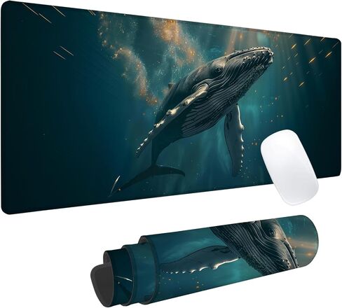 Dachshund Dog Gaming Mouse Pad, Office Desk Mat, Anti-Slip Rubber Base Cool Aesthetic Mouse Pads for Computer Laptop Keyboard School Home Desktop Gamer Home Accessories Decor 31.5" x 11.8" in Saudi Arabia