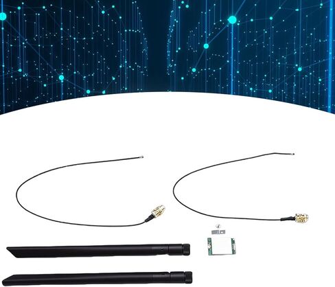 بطاقة لاسلكية NGFF M.2 WiFi 6E، نطاق مزدوج 2.4 جيجا هرتز 5 جيجا هرتز 1800 ميجا بت في الثانية بلوتوث 5. محول شبكة PCIe مع هوائيات 8dBi، دعم محول بلوتوث WiFi لأجهزة الكمبيوتر المحمولة 10 11 in Saudi Arabia
